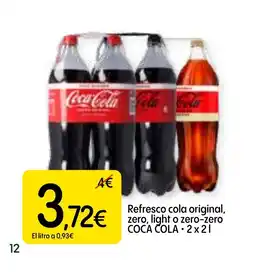 Dialprix COCA COLA Refresco cola original, zero, light o zero-zero oferta