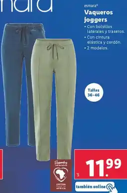 Lidl ESMARA Vaqueros joggers oferta