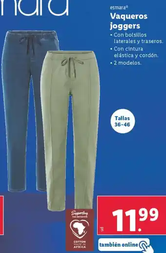 Lidl ESMARA Vaqueros joggers oferta