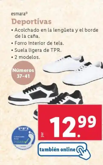 Lidl ESMARA Deportivas oferta