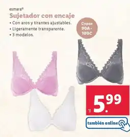 Lidl ESMARA Sujetador con encaje oferta