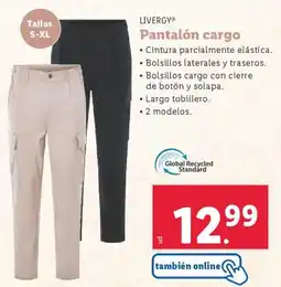 Lidl LIVERGY® Pantalón cargo oferta