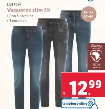 Lidl LIVERGYⓇ Vaqueros slim fit oferta