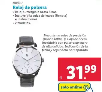 Lidl AURIOL Reloj de pulsera oferta