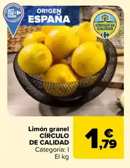 Carrefour CÍRCULO DE CALIDAD Limón granel oferta