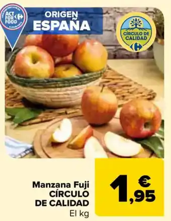 Carrefour CÍRCULO DE CALIDAD Manzana Fuji oferta