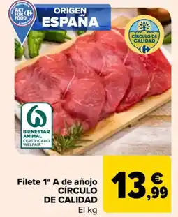 Carrefour CÍRCULO DE CALIDAD Filete 1ª A de añojo oferta