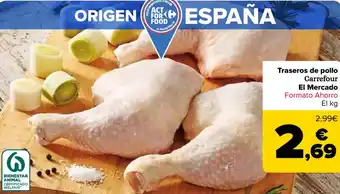 Carrefour Traseros de pollo Carrefour El Mercado oferta