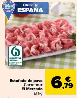 Carrefour Estofado de pavo Carrefour El Mercado oferta