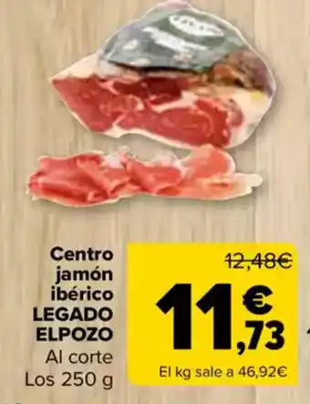 Carrefour LEGADO ELPOZO Centro jamón ibérico oferta