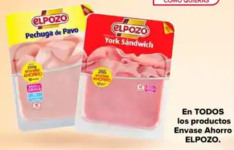 Carrefour ELPOZO En todos los productos envase ahorro oferta