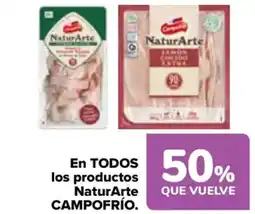 Carrefour CAMPOFRÍO En todos los productos naturarte oferta