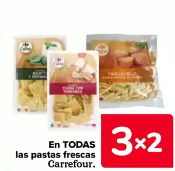 Carrefour En todas las pastas frescas carrefour. oferta