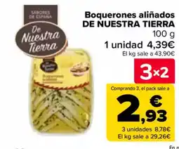 Carrefour DE NUESTRA TIERRA Boquerones aliñados oferta