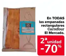 Carrefour En todas las empanadas rectangulares carrefour el mercado. oferta