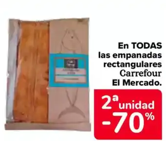 Carrefour En todas las empanadas rectangulares carrefour el mercado. oferta