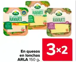 Carrefour ARLA En quesos en lonchas oferta