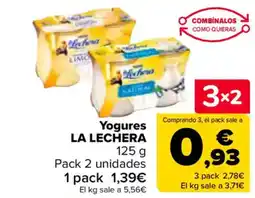 Carrefour LA LECHERA Yogures oferta