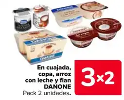 Carrefour DANONE En cuajada, copa, arroz con leche y flan oferta