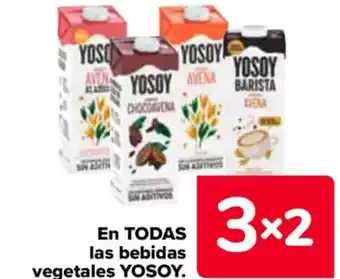 Carrefour YOSOY En todas las bebidas vegetales oferta