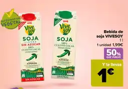 Carrefour VIVESOY  Bebida de soja oferta