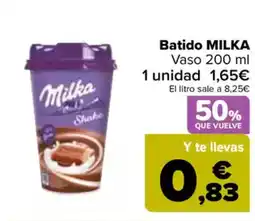 Carrefour MILKA Batido oferta