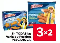 Carrefour PESCANOVA En todas las varitas y peskitos oferta