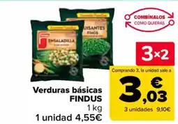 Carrefour FINDUS Verduras básicas oferta