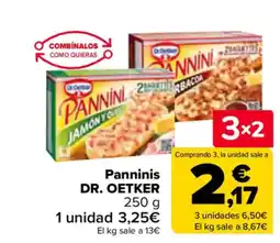 Carrefour DR. OETKER Panninis oferta