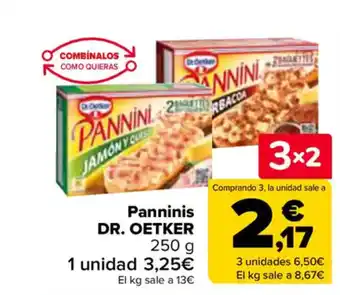 Carrefour DR. OETKER Panninis oferta