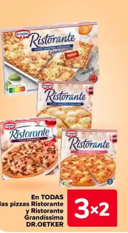 Carrefour DR.OETKER En todas las pizzas ristorante y ristorante grandíssima oferta