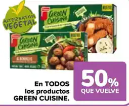 Carrefour GREEN CUISINE En todos los productos oferta