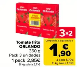 Carrefour ORLANDO Tomate frito oferta