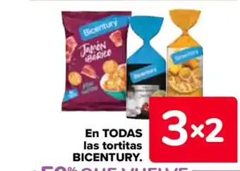 Carrefour BICENTURY En todas las tortitas oferta