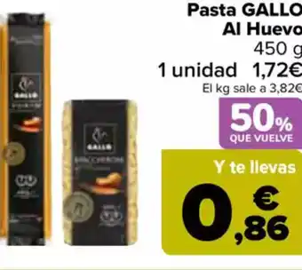 Carrefour GALLO Pasta Al Huevo oferta