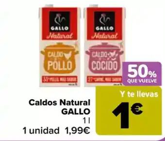 Carrefour GALLO Caldos Natural oferta