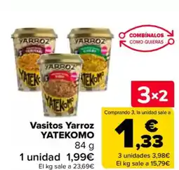 Carrefour YATEKOMO Vasitos Yarroz oferta