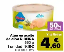 Carrefour RIBEIRA Atún en aceite de oliva oferta