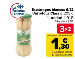 Carrefour Espárragos blancos 6/12 Carrefour Classic oferta