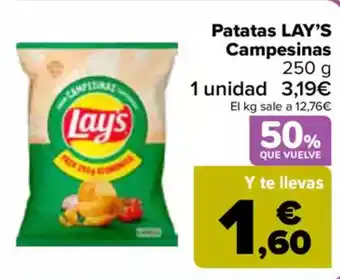 Carrefour LAY'S Patatas Campesinas oferta