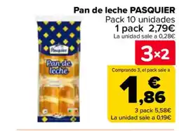 Carrefour PASQUIER Pan de leche oferta