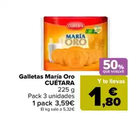 Carrefour CUÉTARA Galletas María Oro oferta