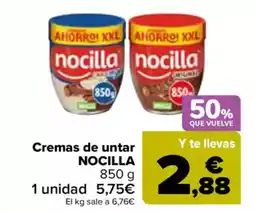 Carrefour NOCILLA Cremas de untar oferta