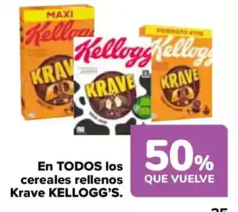 Carrefour KELLOGG'S En todos los cereales rellenos krave oferta