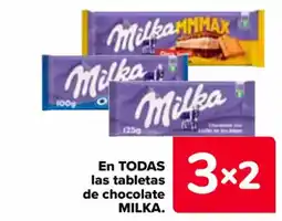 Carrefour MILKA En todas las tabletas de chocolate oferta