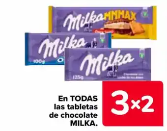 Carrefour MILKA En todas las tabletas de chocolate oferta