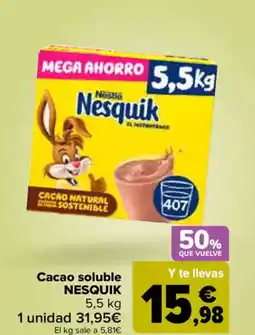 Carrefour NESQUIK Cacao soluble oferta