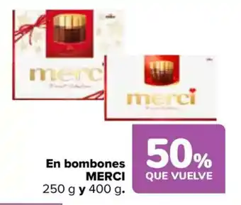 Carrefour MERCI En bombones oferta