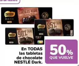 Carrefour NESTLÉ En todas las tabletas de chocolate dark oferta