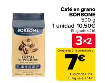 Carrefour BORBONE Café en grano oferta